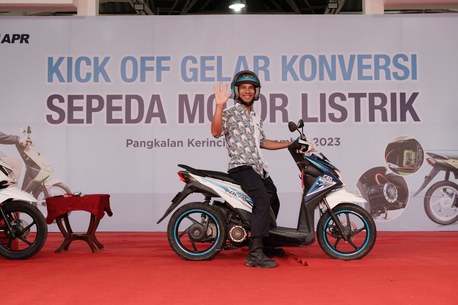 Peserta perdana konversi motor listrik RAPP. (foto/ist)